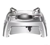 KHIronHive Portable Stainless Steel BBQ Grill Set With Tea Stove Multifunctional Outdoor Charcoal Barbecue For Camping Picnic Hiking Detachable 304 Steel Utensils Lightweight Complete Cooking Kit (D)
