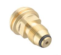 KHIronHive Propane Tank Adapter Converts POL LP Valve To For QCC1 Type 1 Regulator Solid Brass Fitting With Rubber O-Ring Leak-Free Connector For Grills Heaters RVs Campers 5-100lb Tank Compatible