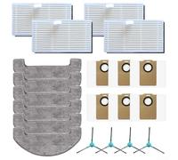 KHIronHive Replacement Kit For Midea VCR S6 Plus/Robot Vacuum With HEPA Filters, Side Brushes, Mop Pads And Dust Bags, Home And Pet Hair Cleaning Accessories