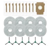 KHIronHive Replacement Parts Kit For Roomba Plus 405 And 505 For COMBO, Includes Side Brushes, Mop Cloths And Dust Bags, Advanced Filtration For Pet Hair, Easy Install(B)