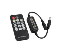 KHIronHive RF LED Strip Dimmer Controller 10-Level Brightness Dynamic Modes DC 5-24V 6A Long Range Wireless Remote For SMD 5050 2835 5635 3528 COB CSP Single Color Lights