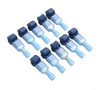 KHIronHive Robot Lawn Mower Boundary Wire Connector Kit For Docking Station, Quick Splice Terminals With Male Spade Connectors, Waterproof Cable Joint For 0.75-2.5mm² Garden Wiring Installation(blue)