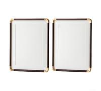 KHIronHive Rounded Corner Photo Frames For Wall Or Table Display, 6 Inch Picture Frames With PVC Material, Elegant Home Decor For Calligraphy And Painting, Inner Size 10.2x15.2cm(Walnut)