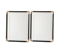 KHIronHive Rounded Corner Photo Frames For Wall Or Table Display, 6 Inch Picture Frames With PVC Material, Elegant Home Decor For Calligraphy And Painting, Inner Size 10.2x15.2cm(Black)