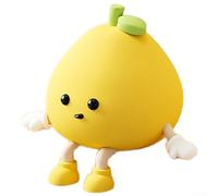 KHIronHive Soft PVC Cute U Doll Ornament, Cartoon Desktop Decoration For Car Dashboard And Office Workspace, Adorable Yellow Figurine For Home Décor(Trumpet)