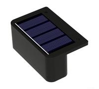 KHIronHive Solar Wall Lights Outdoor Waterproof ABS Decorative Lanterns For Courtyard Balcony Garden Pathway Fence Patio Yard Driveway Walkway 4 Pack White And Warm Light Options(3LED warm light)