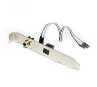 KHIronHive SPDIF Optical Coaxial Digital Audio Output Card, Gold Plated Interface, Supports DTS/Dolby 7.1/LPCM 24Bit/192KHz, for PCIE Sound Adapter For PC Desktop