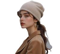 KHIronHive Thermal Knit for Beanie Hat Women Winter Warm Soft Cap Thermal | Thermal knit fabric, traps body heat, cozy warmth, cold weather cycling, outdoor adventures