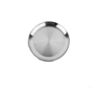 KHIronHive Thickened Stainless Steel Plate Set, 5 Sizes 14Cm-26cm, Heat-Resistant Metal Dining Dishes For Picnic, Barbecue, Fruit Serving And Everyday Home Use(14cm*4)