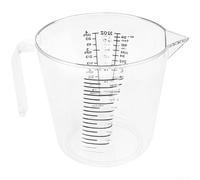 KHIronHive Transparent Plastic Measuring Cup Set Clear Scale Wide Mouth Triangular Spout Safe PP Material For Baking Cooking Multiple Capacities 150Ml 300Ml 600Ml 1000Ml Kitchen Tools(D)