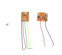 KHIronHive Two Channel 27MHz Remote Control Module For DIY Car Science Projects, Wireless Receiver And Transmitter With Pre-Stripped Wires For 130 180 300 Motors