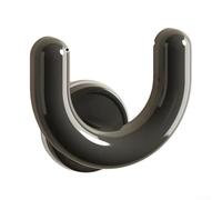 KHIronHive U Shaped Suction Cup Shoe Rack Wall Mounted Bathroom Storage Organizer, No Drill Slipper Holder For Shower, Quick Drain Drying Hanger, Space Saving Corner Shelf (Gray)