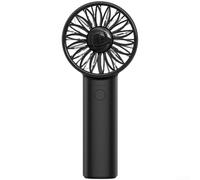 KHIronHive USB Rechargeable Handheld Fan With 4 Settings, Quiet Portable Personal Desk Fan For Travel Office Home, Low Noise Brushless Motor, Lightweight For Mini Cooling Device(ZK08 Black)