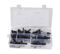 KHIronHive Vacuum Connector Assortment Kit 113 PCS Nylon Tee Fittings For Automotive Hose Line Direct Replacement Heat Resistant Tubing Accessory For Car Truck