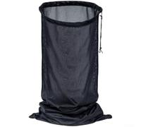 KHIronHive Wood Chipper Bag For Craftsman Electric Shredder Mulcher 24X48 Inch Polyester Mesh Sack Secure Fit With Metal Rope Lock Compatible With For GreatCircle Landworks SuperHandy Black