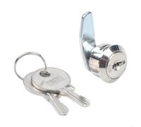 KHIronHive Zinc Alloy Cabinet And Drawer Lock With Thickened Plate For Cash Register, Mailbox, Filing Cabinet And Storage Locker, Rust Resistant Security Hardware, Silver, 2 Keys Included(B)