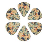 KHiry 6 Pack Guitar Picks Plectrums with Organizer Storage Box Australian Animals Bass Picks for Electric Ukulele Picks for Acoustic Guitars 0.96mm