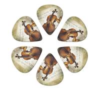 KHiry 6 Pack Guitar Picks Plectrums with Organizer Storage Box Butterfly and cello Bass Picks for Electric Ukulele Picks for Acoustic Guitars 0.96mm