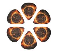 KHiry 6 Pack Guitar Picks Plectrums with Organizer Storage Box Dart Board Bass Picks for Electric Ukulele Picks for Acoustic Guitars 0.96mm
