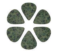 KHiry 6 Pack Guitar Picks Plectrums with Organizer Storage Box Digital Camouflage Bass Picks for Electric Ukulele Picks for Acoustic Guitars 0.71mm