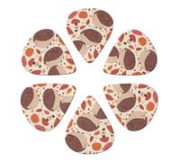 KHiry 6 Pack Guitar Picks Plectrums with Organizer Storage Box Nature Lovely Hedgehog Bass Picks for Electric Ukulele Picks for Acoustic Guitars 0.46mm