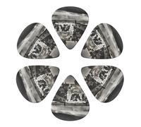 KHiry 6 Pack Guitar Picks Plectrums with Organizer Storage Box Normandy landings Bass Picks for Electric Ukulele Picks for Acoustic Guitars 0.71mm