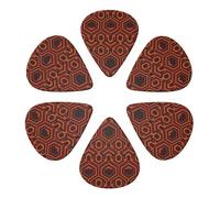 KHiry 6 Pack Guitar Picks Plectrums with Organizer Storage Box Shining Overlook1 Bass Picks for Electric Ukulele Picks for Acoustic Guitars 0.71mm