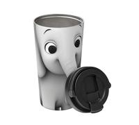 KHiry Insulated Coffee Mug with Lid White Elephant Travel Mug Stainless Steel Tumbler Cup for Travel Double-Wall Coffee Cup for Office Coffee Tumbler Cup for Keep Hot/Ice Coffee Tea and Beer