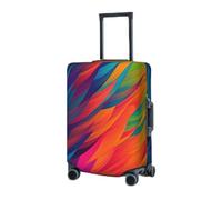 KHiry Luggage Cover for Travel Elastic Suitcase Cover Abstract colors pattern Luggage Covers Luggages Protector for Adult Anti-Scratch Luggages Decorative Cover for Travel, Black, XL