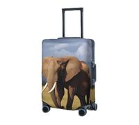 KHiry Luggage Cover for Travel Elastic Suitcase Cover Africa Elephant Luggage Covers Luggages Protector for Adult Anti-Scratch Luggages Decorative Cover for Travel, Black, S