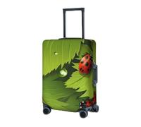 KHiry Luggage Cover for Travel Elastic Suitcase Cover Leaves and Ladybugs Luggage Covers Luggages Protector for Adult Anti-Scratch Luggages Decorative Cover for Travel, Black, S