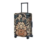 KHiry Luggage Cover for Travel Elastic Suitcase Cover Neotraditionalism pictures Luggage Covers Luggages Protector for Adult Anti-Scratch Luggages Decorative Cover for Travel, Black, XL