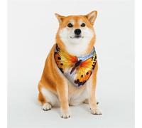 KHiry Triangle Dog Bandanas Soft Cotton Adjustable Dog Scarves Butterfly Puppy Cat Scarfs for Small Large Breeds