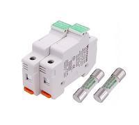 KHJZYFOLE Photovoltaic Solar Fuse Holder with 10 * 38mm DC 1000V 1A 3A 5A 10A 15A 20A 25A 32A Fuse for Combiner Box Solar System Protection(20a,10 Sets)
