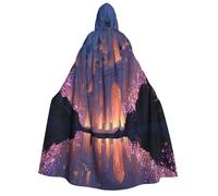 Khkbnb Night in the Castle Adult Hooded Cloak, Halloween Costume,Perfect for Witch Cosplay, Horror Halloween Parties