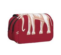 Khkbnb Siamese sovereignty flag Big Capacity Pencil Case,Pencil Pouch, Stationery Organizer, Cosmetic Bag,Office Supplies