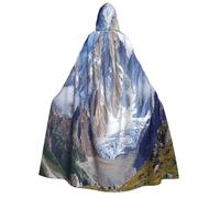 Khkbnb Snow mountain Adult Hooded Cloak, Halloween Costume,Perfect for Witch Cosplay, Horror Halloween Parties