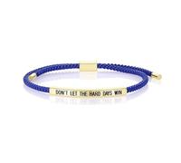 KHKINDPRO Dont Let The Hard Days Win Bracelet for Women Men, Handmade Braided Adjustable Wrap Stainless Steel To My Daughter/Best Friend Inspirational Gifts Ladies Jewelry, Adjustable from 3 to 9