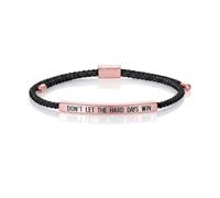 KHKINDPRO Dont Let The Hard Days Win Bracelet for Women Men, Handmade Braided Adjustable Wrap Stainless Steel To My Daughter/Best Friend Inspirational Gifts Ladies Jewelry, Adjustable from 3 to 9