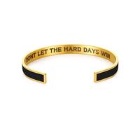 KHKINDPRO Dont Let The Hard Days Win Bracelet for Women Men, Handmade Braided Adjustable Wrap Stainless Steel To My Daughter/Best Friend Inspirational Gifts Ladies Jewelry, Adjustable from 3 to 9