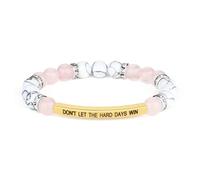 KHKINDPRO Dont Let The Hard Days Win Bracelet for Women Men, Handmade Braided Adjustable Wrap Stainless Steel To My Daughter/Best Friend Inspirational Gifts Ladies Jewelry, Adjustable from 3 to 9