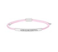 KHKINDPRO God Is In Control Bracelet，God Is First Im Second Bracelets Tube Motivational Bracelet Adjustable Inspirational Bible Verses Braided Christmas Jewelry Gifts, Adjustable, Stainless Steel, no