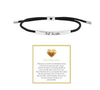 KHKINDPRO Just Breathe Bracelet for Women Just Breathe Adjustable Bracelets Jewelry Gifts, S, Stainless Steel, no gemstone