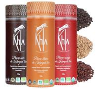 Khla - 3 Kampot Peppers Gift Set - Black, White & Red Kampot Peppercorns - 3 x 120g - Rare Premium Peppers - for Grinder Refill - Cooking Food Spices Gifts - Xmas Birthday Gift Idea - Origin Cambodia