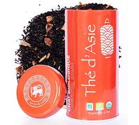 Khla - Organic Chai Tea - Metal Box 90g - Ceylon Black Tea - Loose Leaf - Spicy Asian Tea Masala Chai - Origin Sri Lanka - Herbal Tea & Infusion