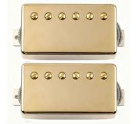 KHLESBY LP 57 Classic & classic 57+ Alnico 2 Bridge+Neck Guitar Humbucker PAF Pickups Braided Wire Gold For Les Paul style Guitar