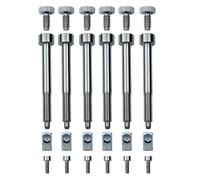 KHLESBY Titanium Alloy Double Locking Tremolo Bridge Saddles and Screws Hardware For Floyd Rose Special Original Series Electric Guitar Accessories (Whole Set Titanium Alloy Screws & Blocks)