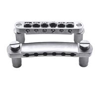 KHLESBY Titanium Alloy Tune-O-Matic Roller Bridge Tailpiece Stop Bar Guitar Saddle Bridge with Studs Posts Fit Gib EPI LP Les Paul