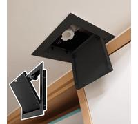 KHLMSRXJ 4x4 6x6 12x12 14x14 Inch Ceiling Attic Access Door Black Hatch, Click Plumbing Inspection Panel Magnetic, Wall Tile Hole Cover for Cables & Wiring(20x30.5cm/7.8x12in)