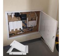 KHLMSRXJ 6x6 8x8 10x10 12x12 14x14 16x16 Inch Access Panel Metal Door with Lock, Wall Utility Electrical Panel Cover, Ceiling Drywall Inspection Box Hatch(400x500mm/15.7x19.6in)